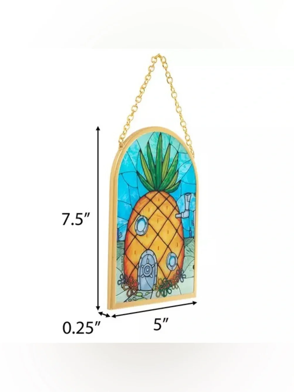 SpongeBob Pineapple Stained Glass Wall Decor